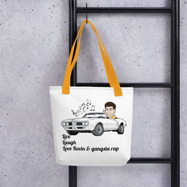 Tote Bag - "Live, Laugh, Love Kevin & gangsta rap." Logos on each side so you can stunt on them hoes! - Image 4