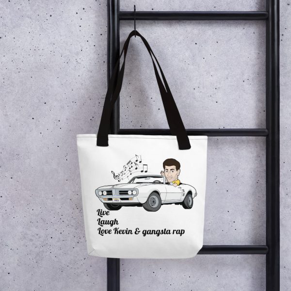 Tote Bag - "Live, Laugh, Love Kevin & gangsta rap." Logos on each side so you can stunt on them hoes! - Image 2