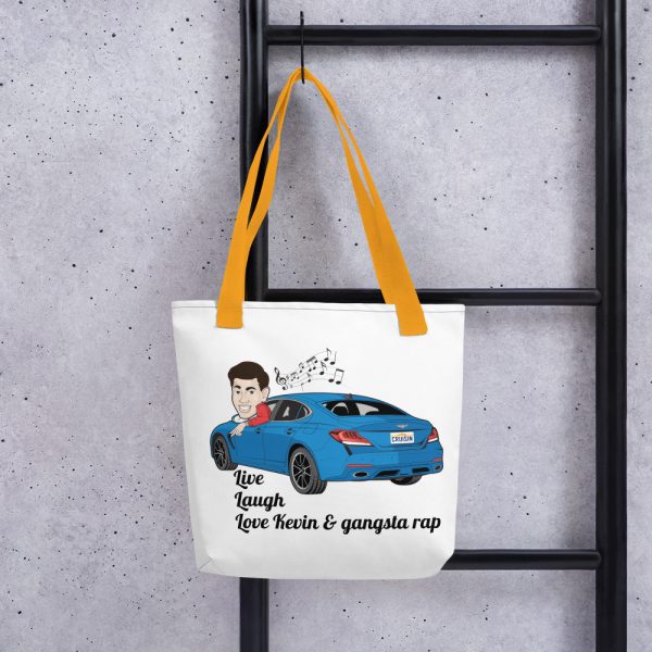 Tote Bag - "Live, Laugh, Love Kevin & gangsta rap." Logos on each side so you can stunt on them hoes! - Image 3