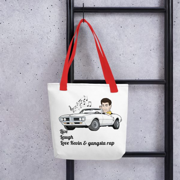 Tote Bag - "Live, Laugh, Love Kevin & gangsta rap." Logos on each side so you can stunt on them hoes! - Image 6