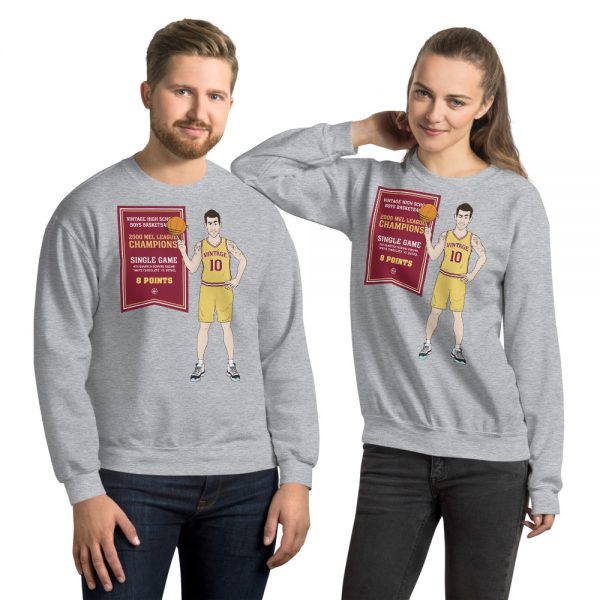 White Chocolate unisex sweatshirt - with a small white chocolate bar logo on the back - Image 6