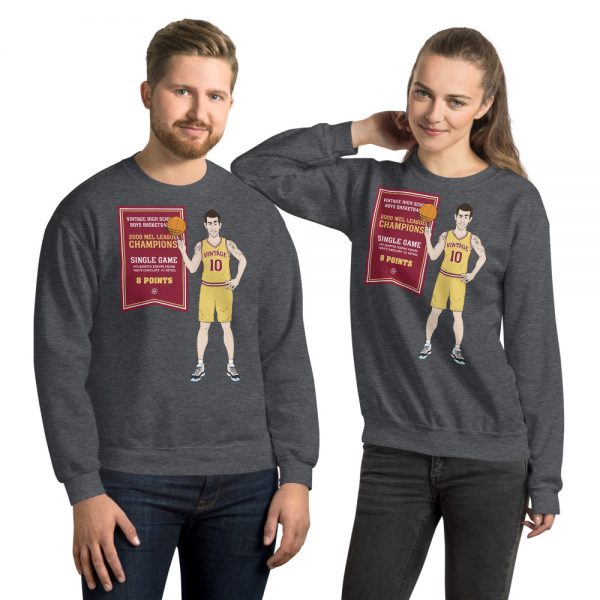 White Chocolate unisex sweatshirt - with a small white chocolate bar logo on the back - Image 4