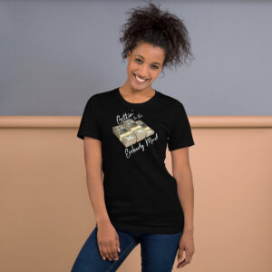 T-shirt with softer font & white text - 'Gettin to the $'